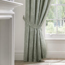D & D Aveline Pencil Pleat Curtains in Green