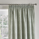 D & D Aveline Pencil Pleat Curtains in Green