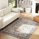 HOMCOM Flannel Non-Slip Washable Rug for Living Room,