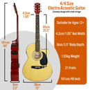 3rd Avenue Cutaway Electro Acoustic Guitar Pack - Natural
