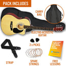 3rd Avenue Cutaway Electro Acoustic Guitar Pack - Natural