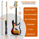 3rd Avenue Bass Guitar Starter Pack - Sunburst