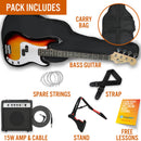 3rd Avenue Bass Guitar Starter Pack - Sunburst