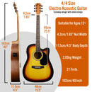 3rd Avenue MX Cutaway Electro Acoustic Guitar Pack - Sunburst