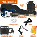 3rd Avenue Bass Guitar Starter Pack - Blueburst