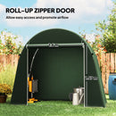 Outsunny 8 x 4 ft Garden Storage Shed Tent Bike Tent, Green