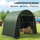 Outsunny 8 x 4 ft Garden Storage Shed Tent Bike Tent, Green