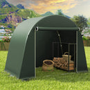 Outsunny 8 x 4 ft Garden Storage Shed Tent Bike Tent, Green