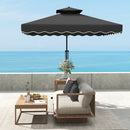 Outsunny 2.5m Cantilever Garden Parasol Umbrella With Cross Base