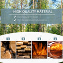 Outsunny Wooden Garden Raised Bed Planter Grow Containers Pot, 100x36.5x36cm