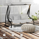 Outsunny Waterproof Garden Swing Canopy Replacement 3 Seater