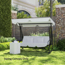 Outsunny Waterproof Garden Swing Canopy Replacement 3 Seater