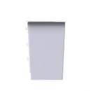 Clarence Ready Assembled 3 Drawer Chest in White Gloss & White