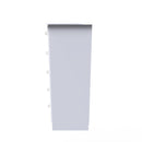 Clarence Ready Assembled 5 Drawer Chest in White Gloss & White
