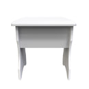 Clarence Ready Assembled Stool in White Gloss & White