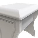 Clarence Ready Assembled Stool in White Gloss & White