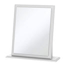 Clarence Ready Assembled Mirror in White Gloss & White