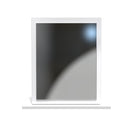 Clarence Ready Assembled Mirror in White Gloss & White