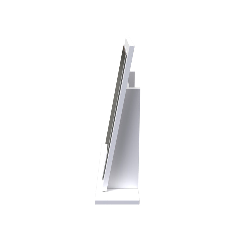 Clarence Ready Assembled Mirror in White Gloss & White