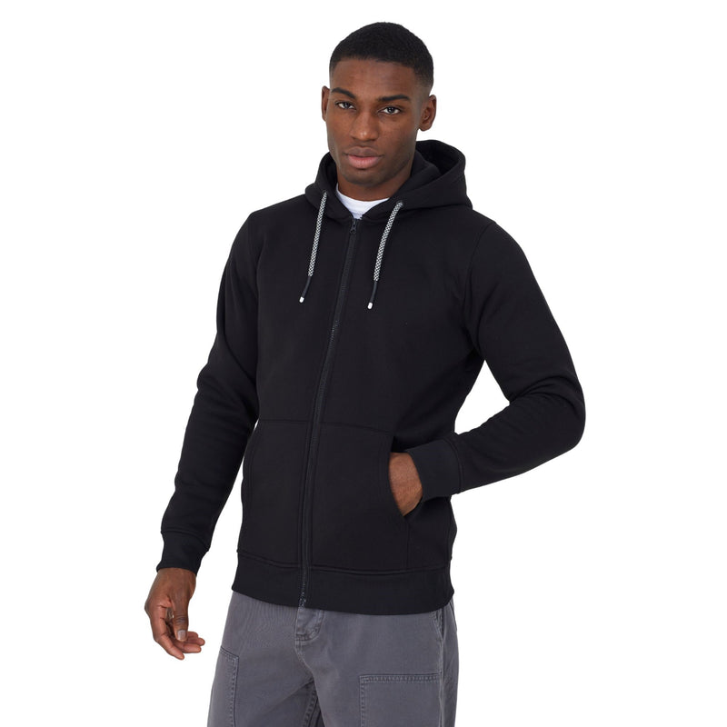 Brave Soul Full Zip Hoodie - Black