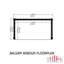 Balsam Pressure Treated Arbour