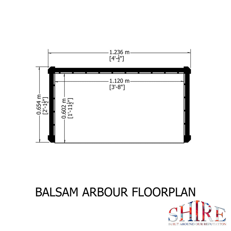 Balsam Pressure Treated Arbour