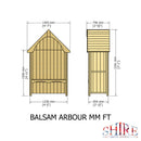 Balsam Pressure Treated Arbour