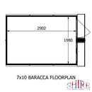 Barraca 7 X 10 Shiplap Apex Shed