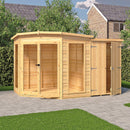 Barclay Corner Summerhouse With Side Shed