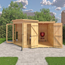 Barclay Corner Summerhouse With Side Shed