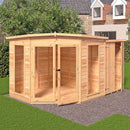 Barclay Corner Summerhouse With Side Shed