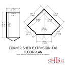 Barclay Corner Summerhouse With Side Shed