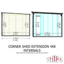 Barclay Corner Summerhouse With Side Shed