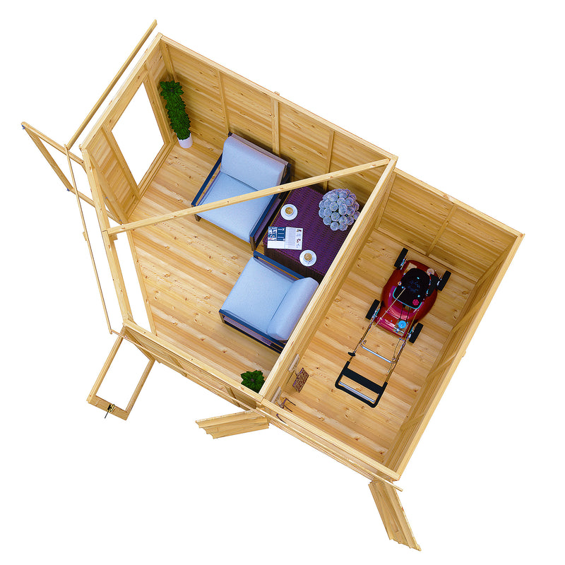 Barclay Corner Summerhouse With Side Shed