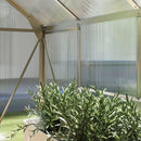 Outsunny Walk-In Polycarbonate Greenhouse Plant Grow Galvanied Aluminium