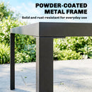Outsunny 5 Pieces Garden Dining Set, Outdoor Furniture with HDPE Table