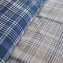D & D Bennet Check Duvet Cover Set in Navy