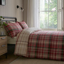 D & D Bennet Check Duvet Cover Set in Red