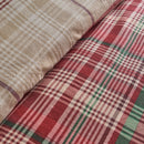 D & D Bennet Check Duvet Cover Set in Red