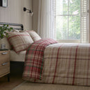 D & D Bennet Check Duvet Cover Set in Red