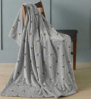 Bee Printed Super Soft Flannel Throw - 120x150cm