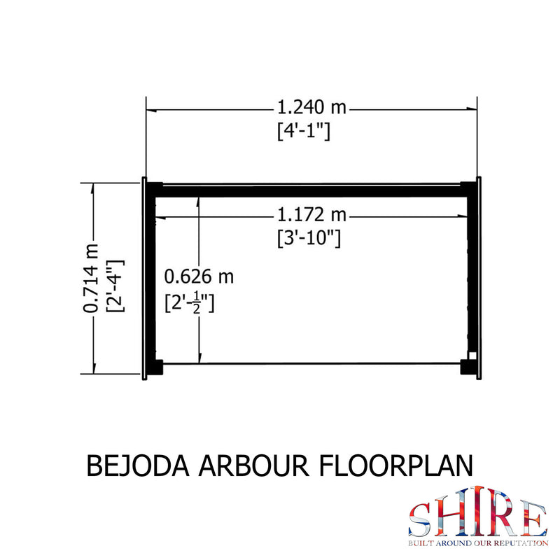Bejoda Pressure Treated Arbour
