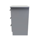 Harrow Ready Assembled 3 Drawer Bedside Cabinet in Dusk Grey