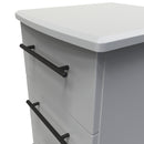 Harrow Ready Assembled 3 Drawer Bedside Cabinet in Dusk Grey