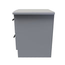 Harrow Ready Assembled 2 Drawer Bedside Cabinet in Dusk Grey