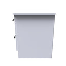 Harrow Ready Assembled 2 Drawer Bedside Cabinet in White Ash