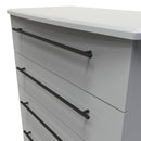 Harrow Ready Assembled 5 Drawer Chest in Dusk Grey