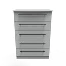 Harrow Ready Assembled 5 Drawer Chest in Dusk Grey