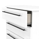 Harrow Ready Assembled 5 Drawer Chest in White Ash