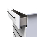 Harrow Ready Assembled 5 Drawer Chest in White Ash